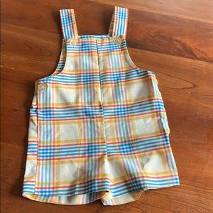 Vintage Healthtex romper plaid EUC 2T